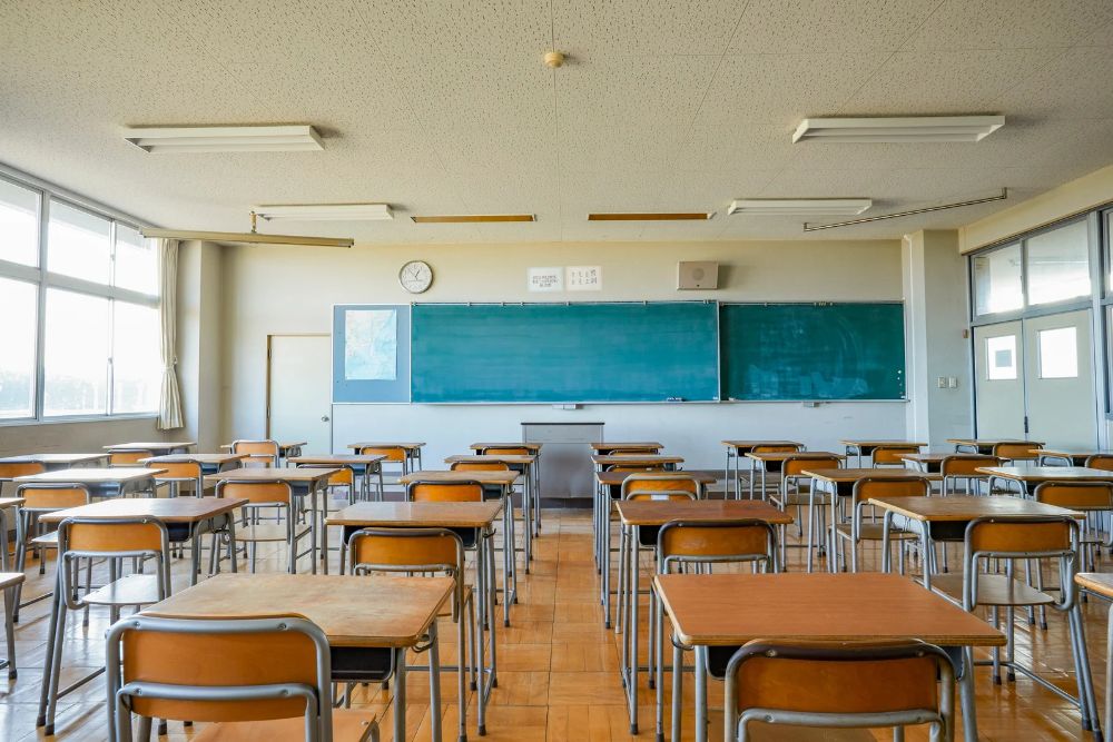 An empty classroom